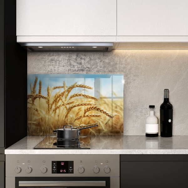 Kokkärlskydd elegant Öron av spannmål i fältet