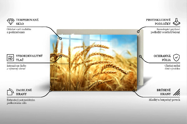 Kokkärlskydd elegant Öron av spannmål i fältet