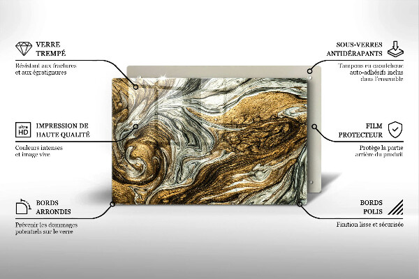 Skydd för induktionsspis elegant Rik abstraktion