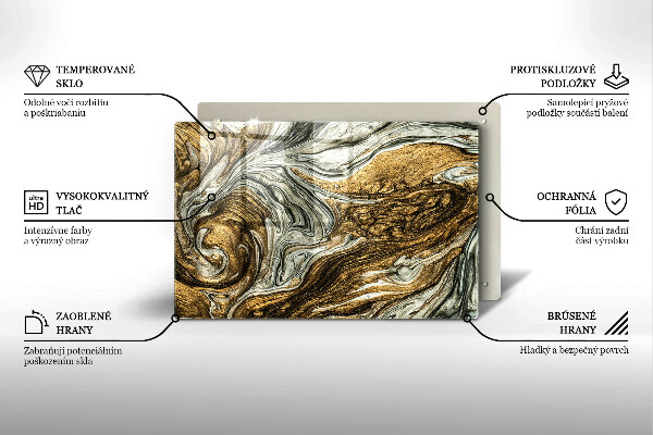 Skydd för induktionsspis elegant Rik abstraktion
