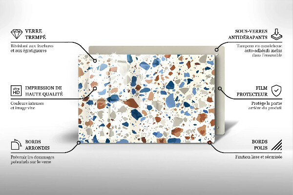 Skydd för induktionsspis elegant Dekorativt stengods