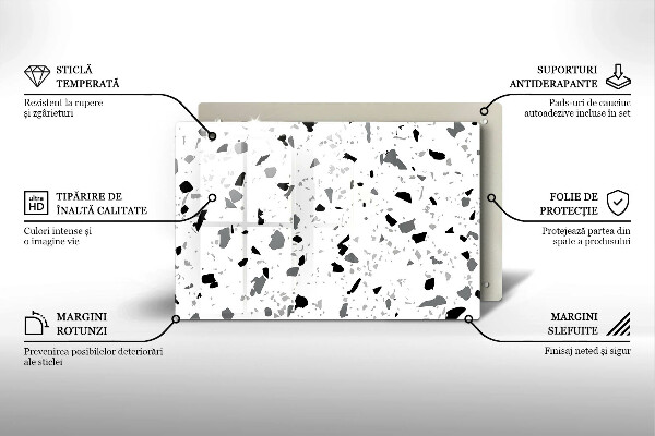 Skydd för induktionsspis elegant Dekorativt stengods