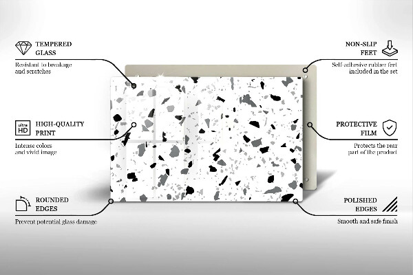 Skydd för induktionsspis elegant Dekorativt stengods