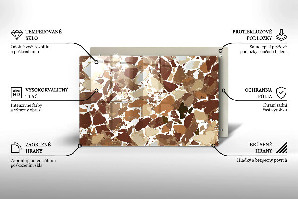 Skydd för induktionsspis elegant Sten dekorativa fläckar