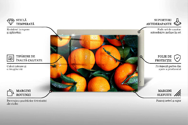 Skydd för induktionsspis elegant Orange frukt