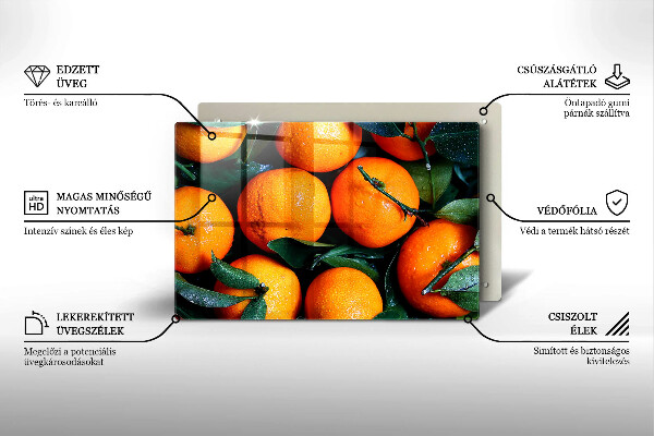 Skydd för induktionsspis elegant Orange frukt