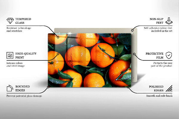 Skydd för induktionsspis elegant Orange frukt