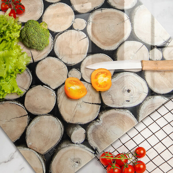 Spisskyddsplatta elegant Trästammar