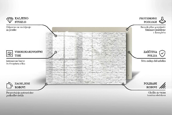 Spisskyddsplatta elegant Tegelvägg
