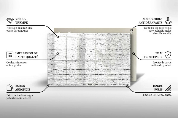 Spisskyddsplatta elegant Tegelvägg