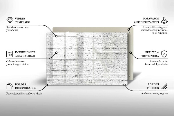 Spisskyddsplatta elegant Tegelvägg