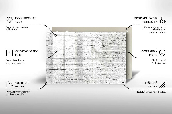 Spisskyddsplatta elegant Tegelvägg