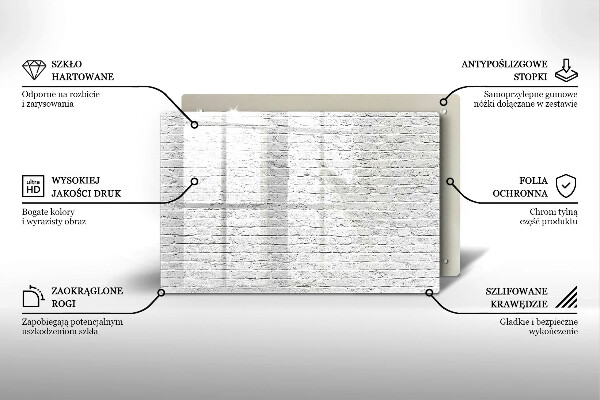 Spisskyddsplatta elegant Tegelvägg