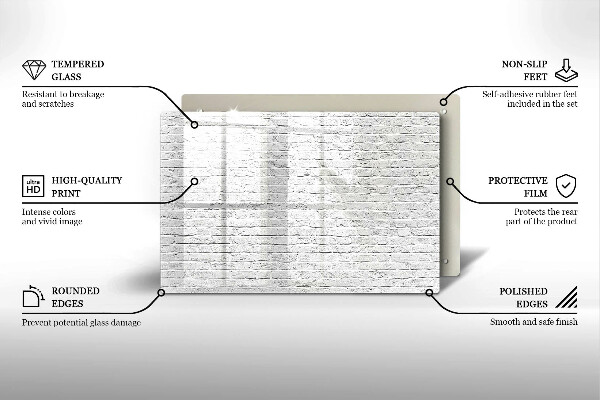 Spisskyddsplatta elegant Tegelvägg