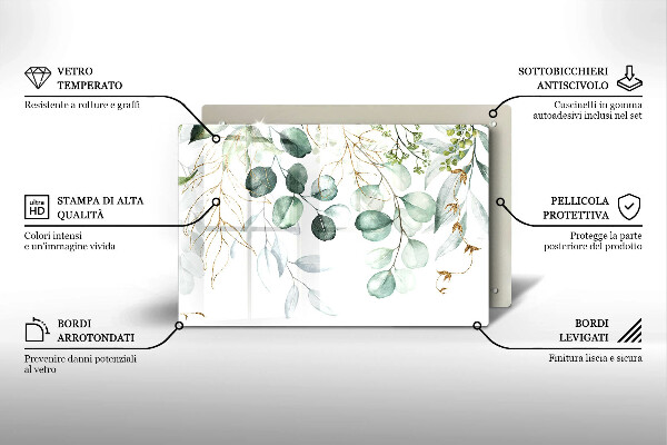 Kokkärlskydd elegant Målade växter
