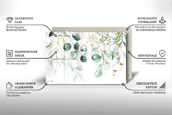 Kokkärlskydd elegant Målade växter