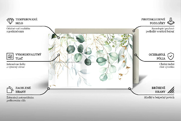 Kokkärlskydd elegant Målade växter