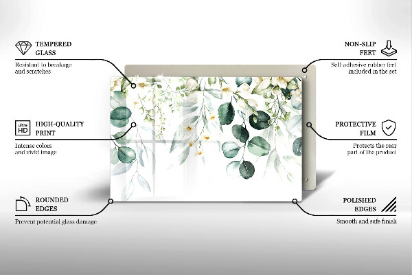 Kokkärlskydd elegant Akvarellväxter