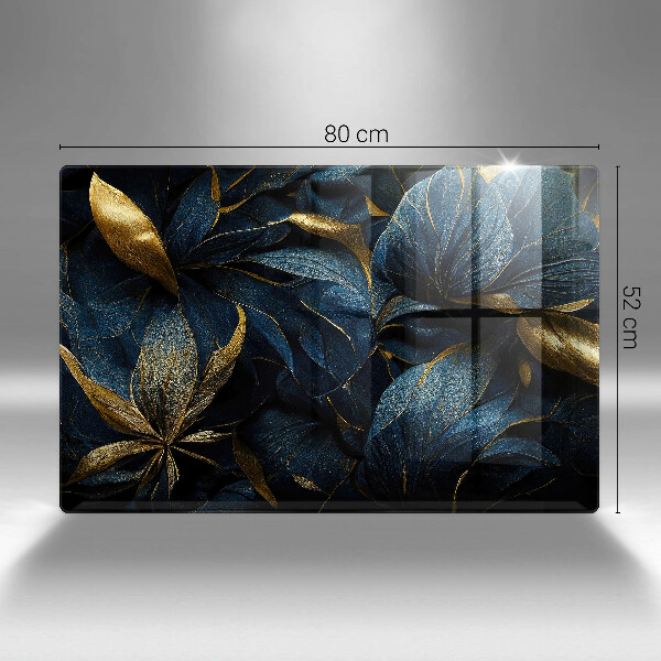 Kokkärlskydd elegant Dekorativa blad med guld