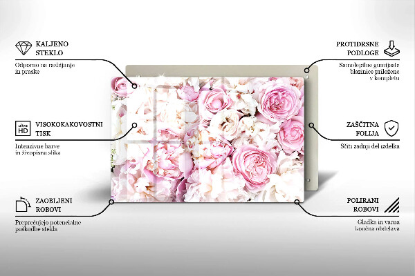 Kokkärlskydd elegant Pionbukett