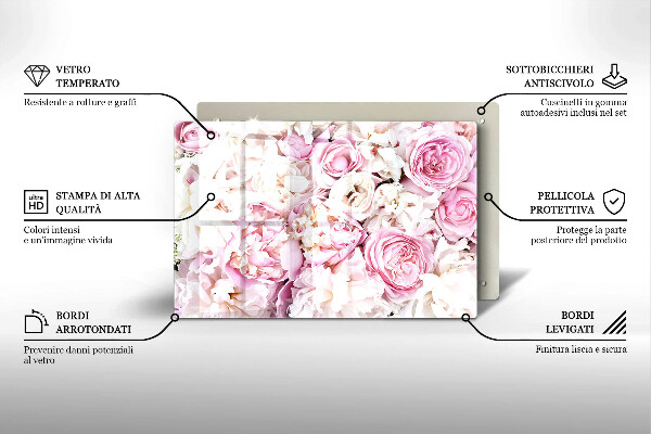 Kokkärlskydd elegant Pionbukett