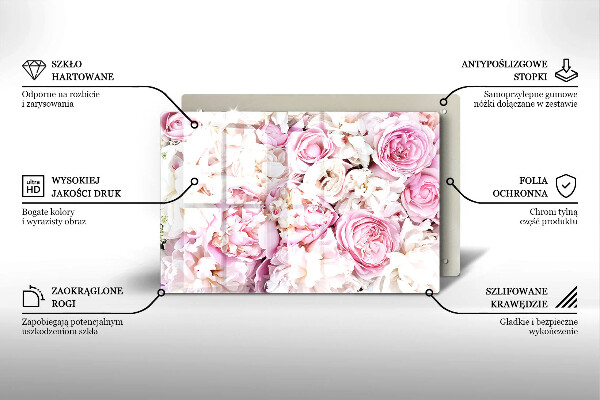 Kokkärlskydd elegant Pionbukett