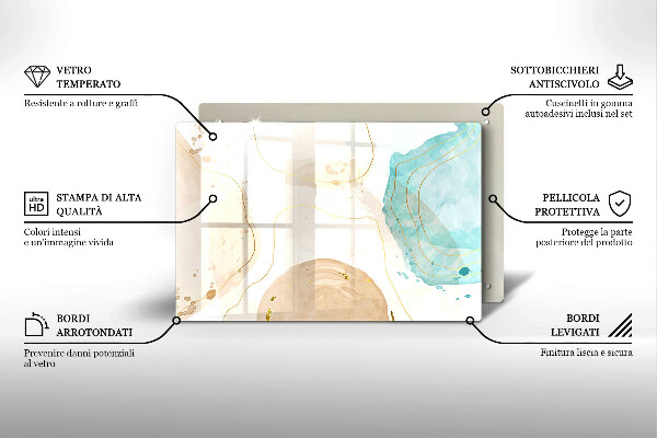 Kokkärlskydd elegant Ljusa boho-former