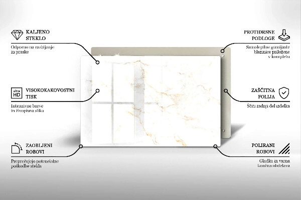 Kokkärlskydd elegant Elegant marmorsten