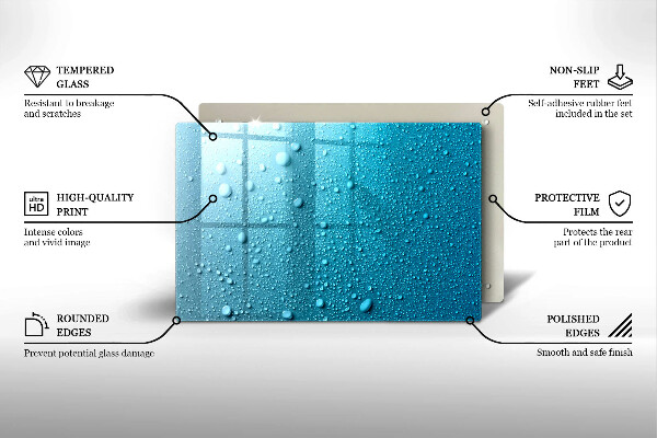Kokkärlskydd elegant Vattendroppar