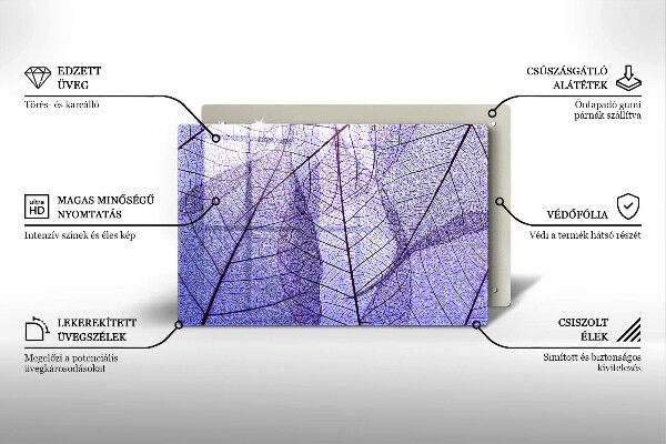 Kokkärlskydd elegant Blad med ådror
