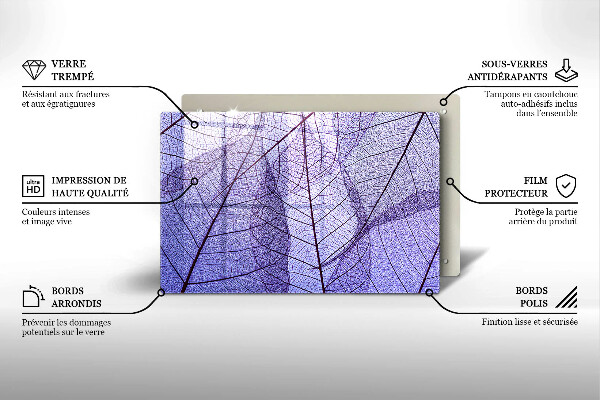 Kokkärlskydd elegant Blad med ådror