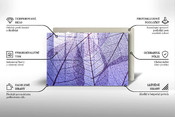 Kokkärlskydd elegant Blad med ådror