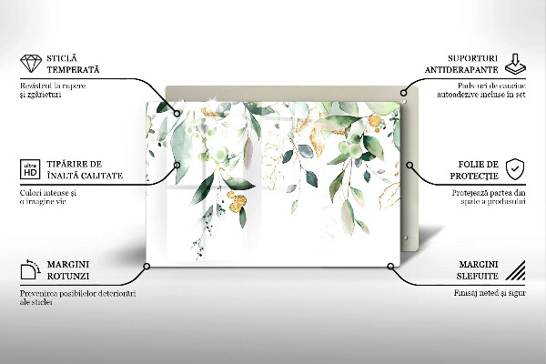 Kokkärlskydd elegant Akvarell blad