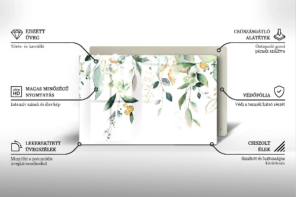 Kokkärlskydd elegant Akvarell blad