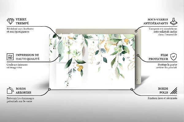 Kokkärlskydd elegant Akvarell blad