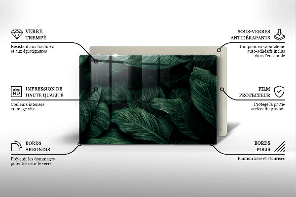 Kokkärlskydd elegant Mörka löv