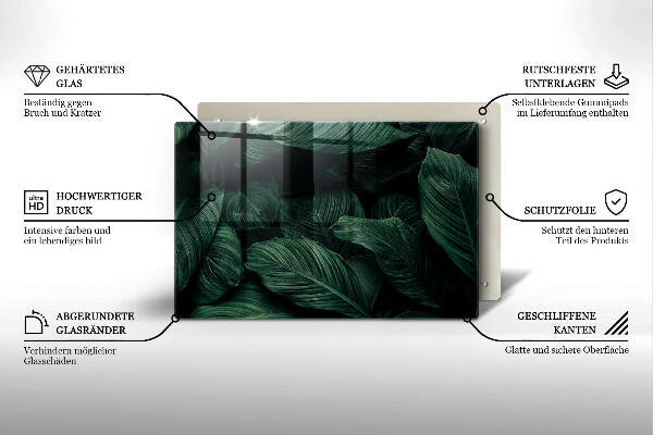 Kokkärlskydd elegant Mörka löv