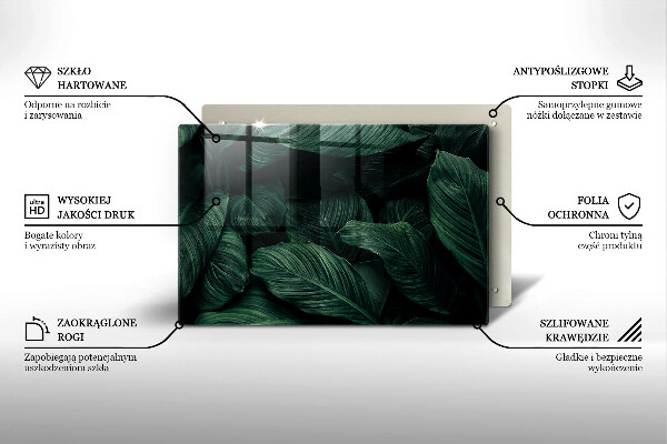 Kokkärlskydd elegant Mörka löv