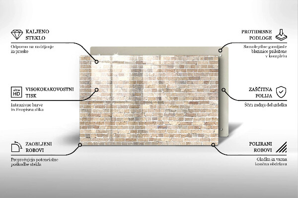 Kokkärlskydd elegant Ljus tegelvägg