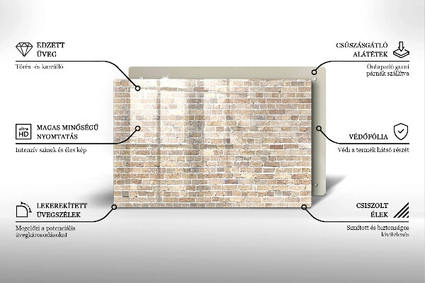 Kokkärlskydd elegant Ljus tegelvägg