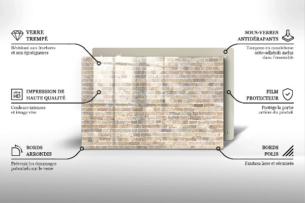 Kokkärlskydd elegant Ljus tegelvägg