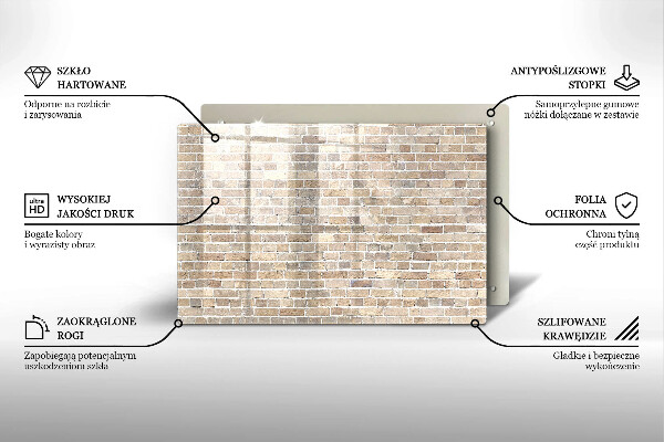 Kokkärlskydd elegant Ljus tegelvägg