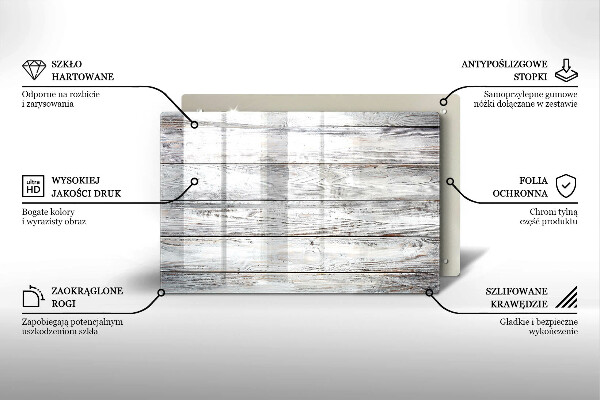 Kokkärlskydd elegant Ljusa träskivor
