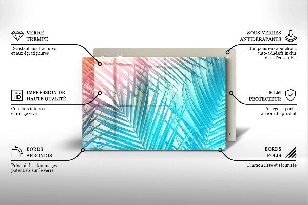 Glashällskydd elegant Pastellblad