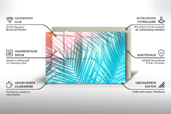 Glashällskydd elegant Pastellblad