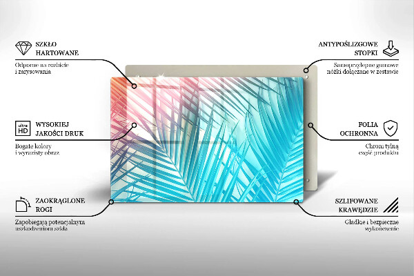 Glashällskydd elegant Pastellblad