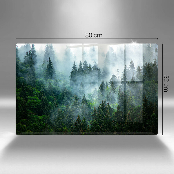 Glashällskydd elegant Skog i dimman