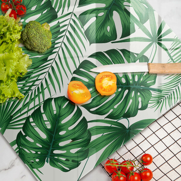 Glashällskydd elegant Monstera lämnar