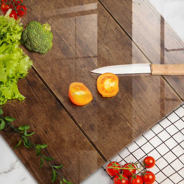 Spisskyddsplatta elegant Träskivor och löv