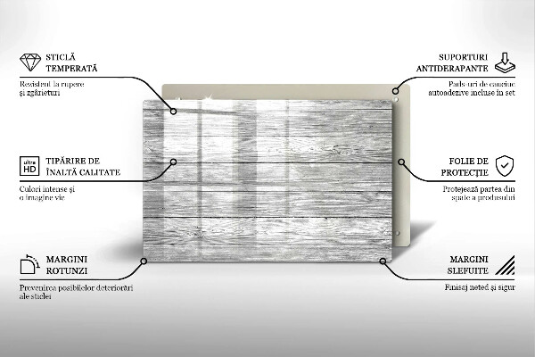 Spisskyddsplatta elegant Gamla träskivor